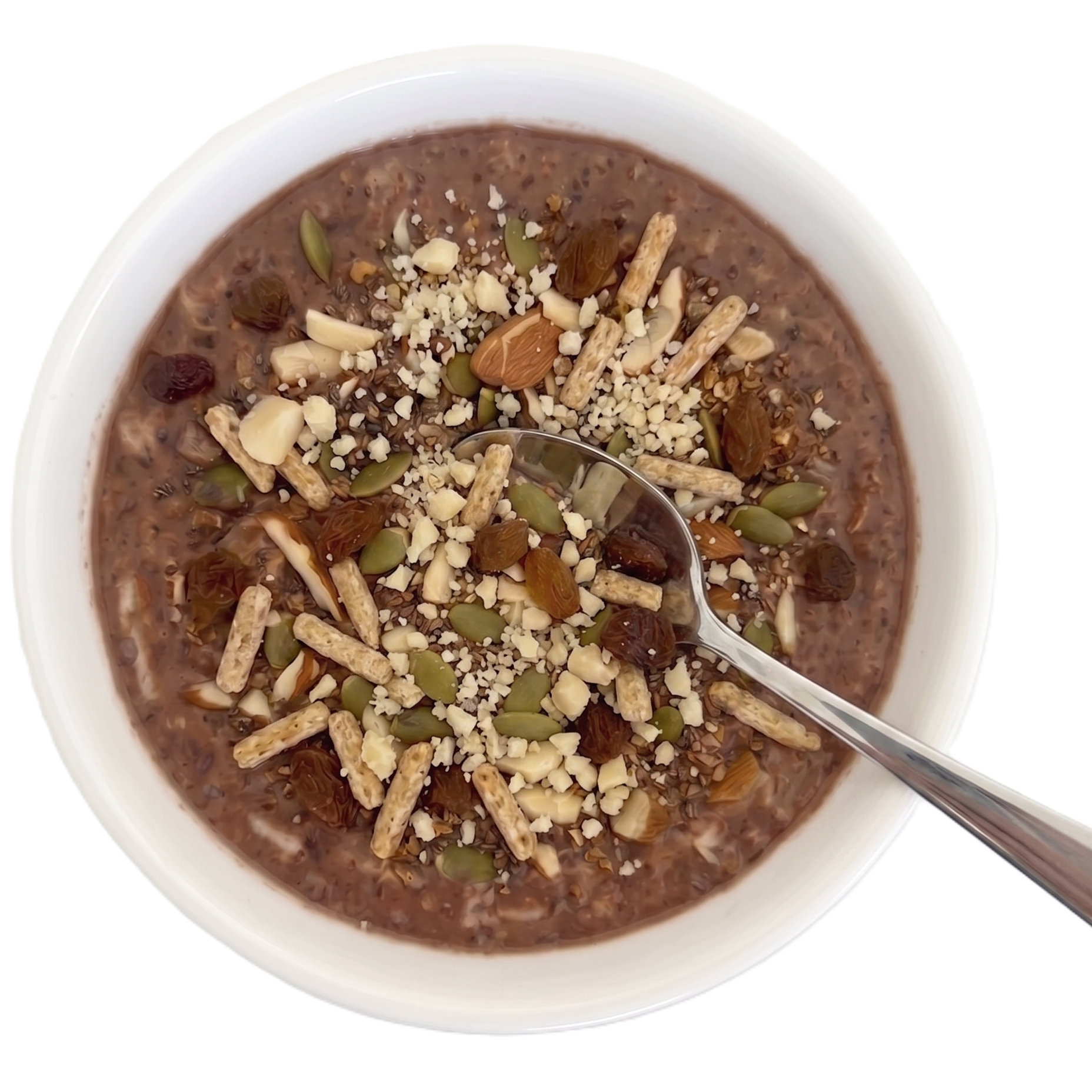 Bowl of Fueledo oats with Clear Skin booster added to it